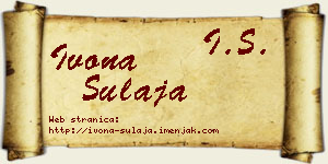 Ivona Šulaja vizit kartica